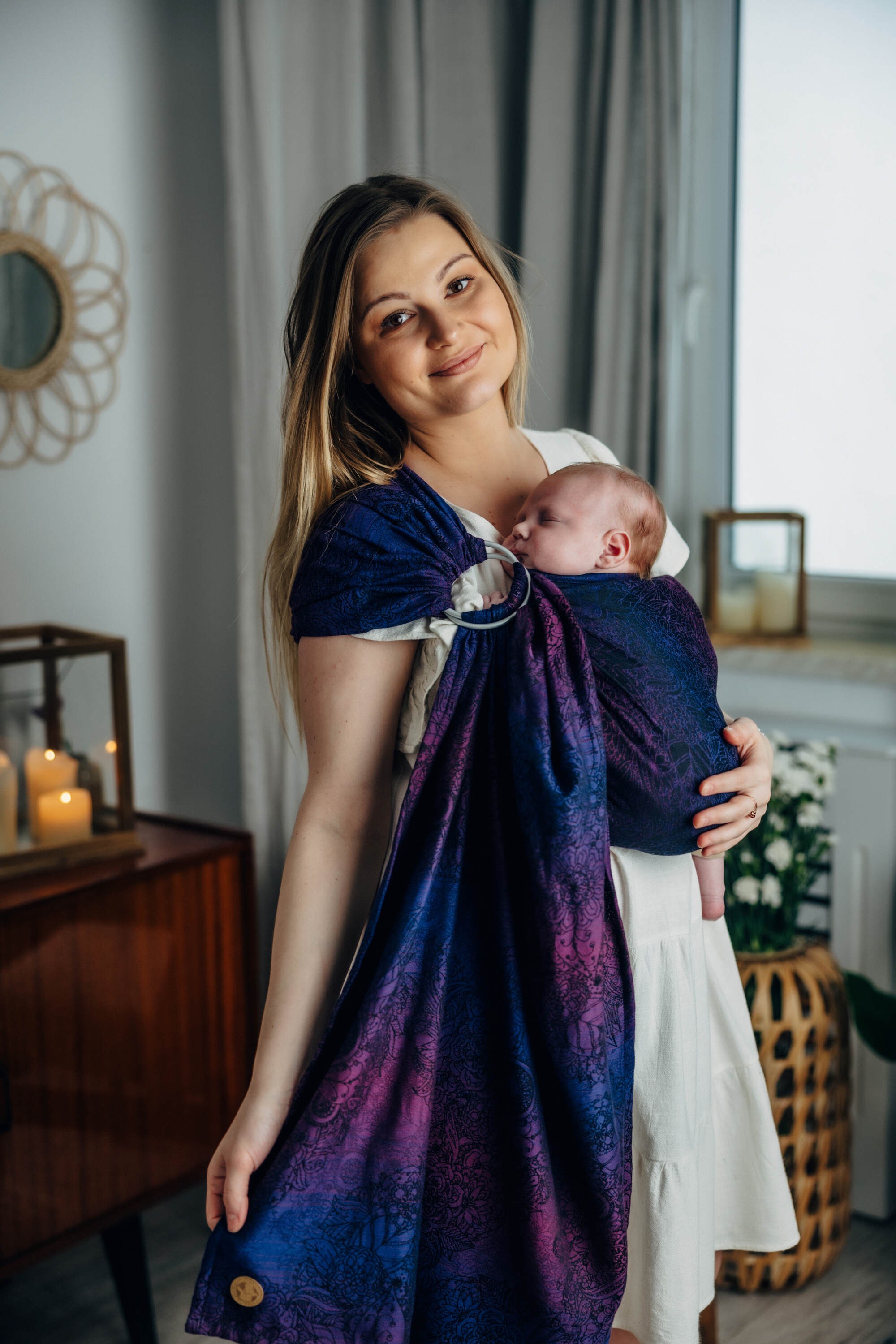 LennyLamb Ring Sling WILD WINE - BOUQUET