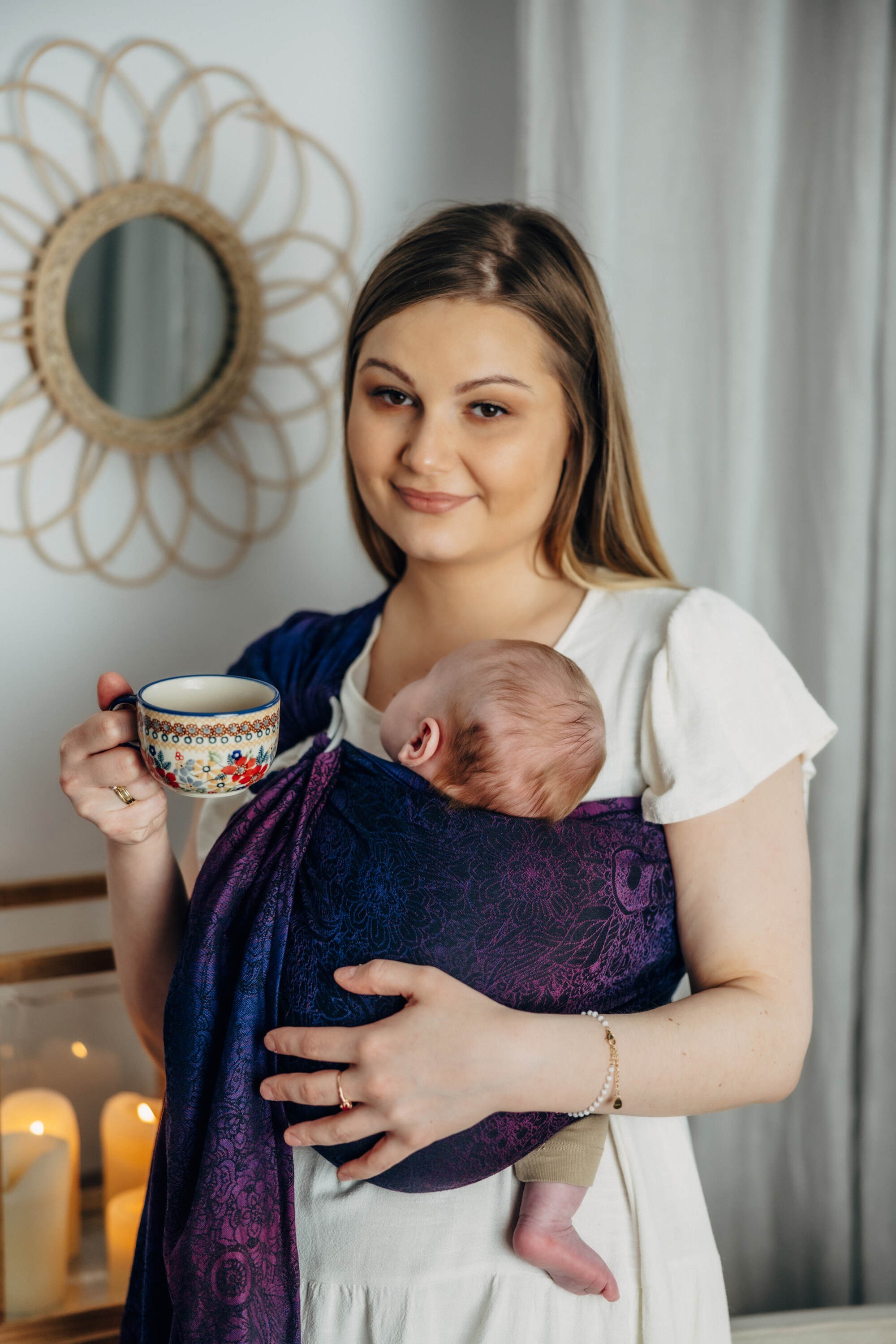LennyLamb Ring Sling WILD WINE - BOUQUET