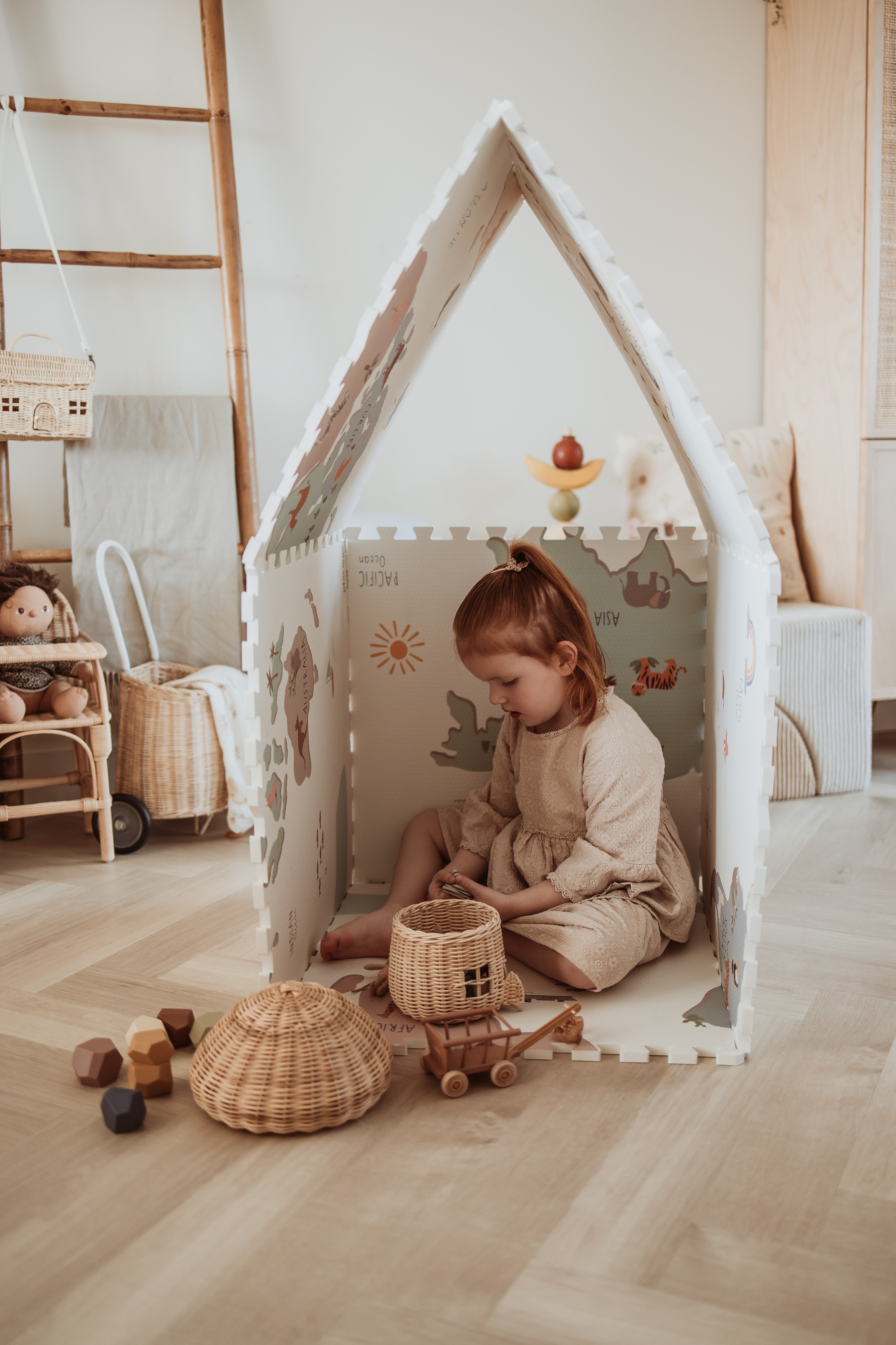 Play&Go Puslematt, värviline maailmakaart