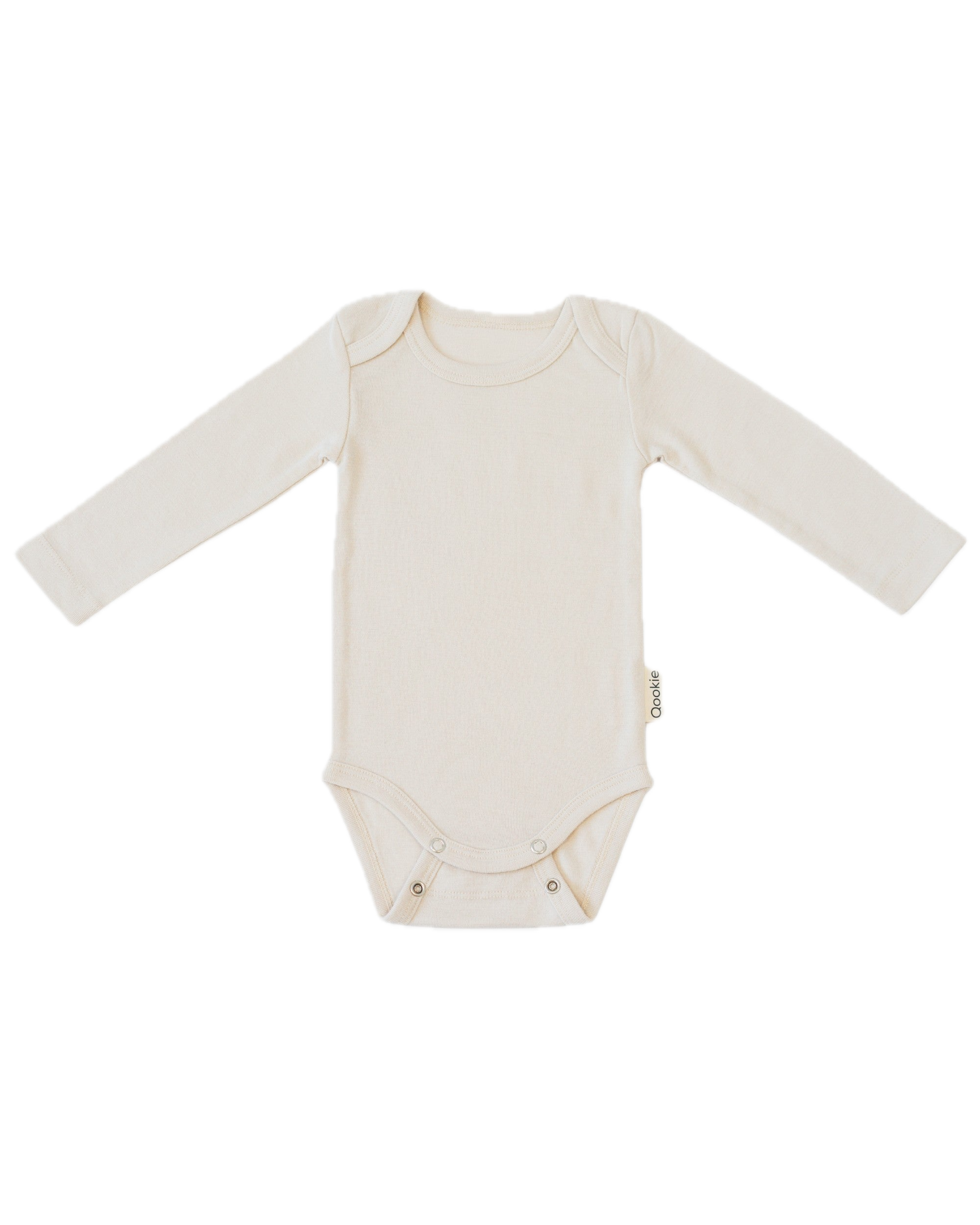 Wool-Silk Long Sleeve Bodysuit – Beige