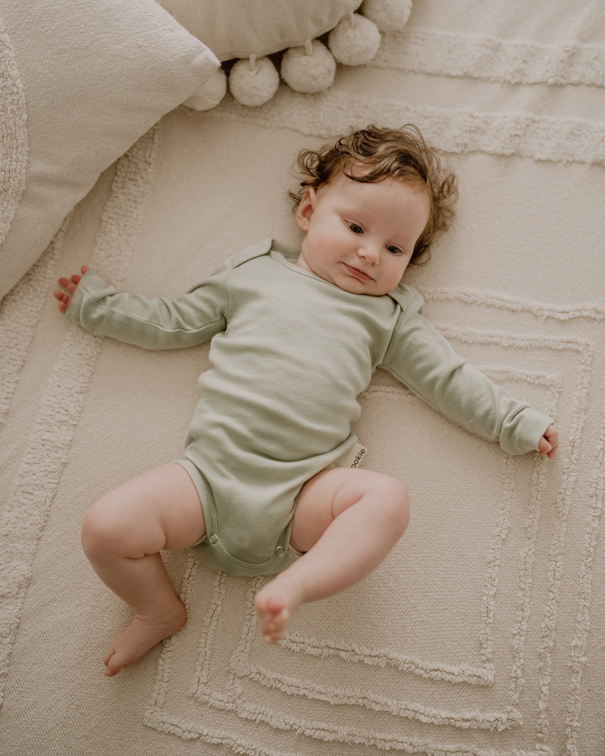 Wool-Silk Long Sleeve Bodysuit – Salvia