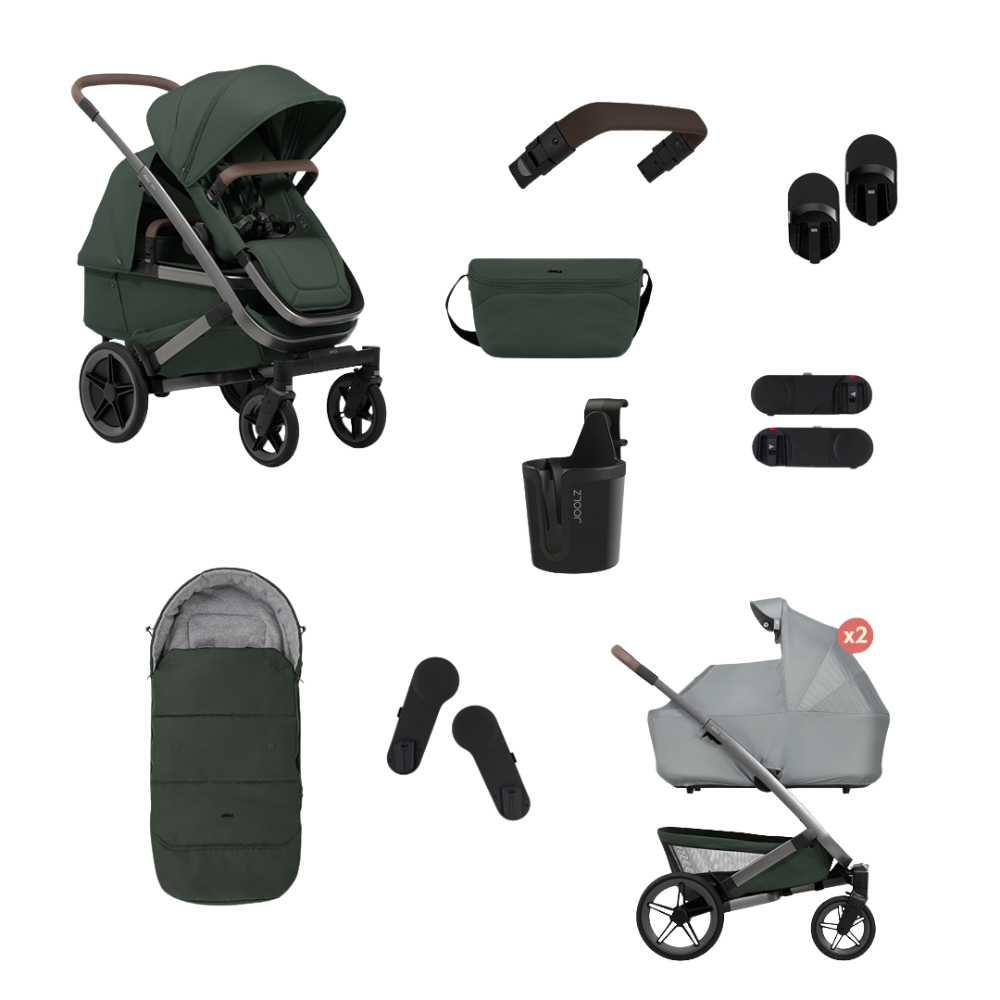 Joolz Geo⁵ DOUBLE vankrikomplekt + lisad (UUS)