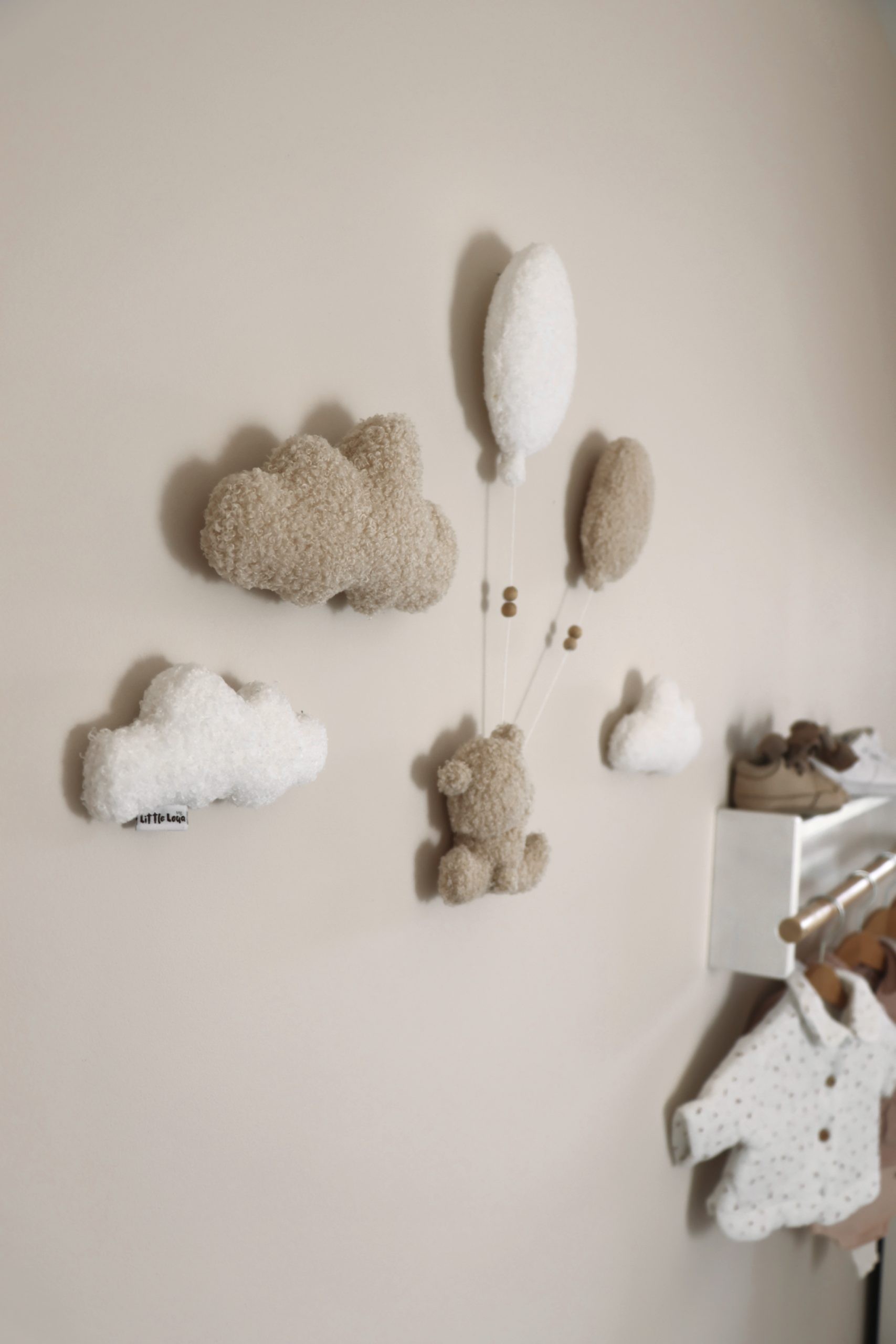 Little Loua väike 6-osaline seinakaunistus Teddy