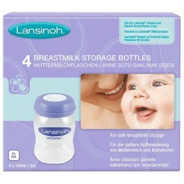 Lansinoh Breastmilk Storage Bottles 160ml - 4pcs
