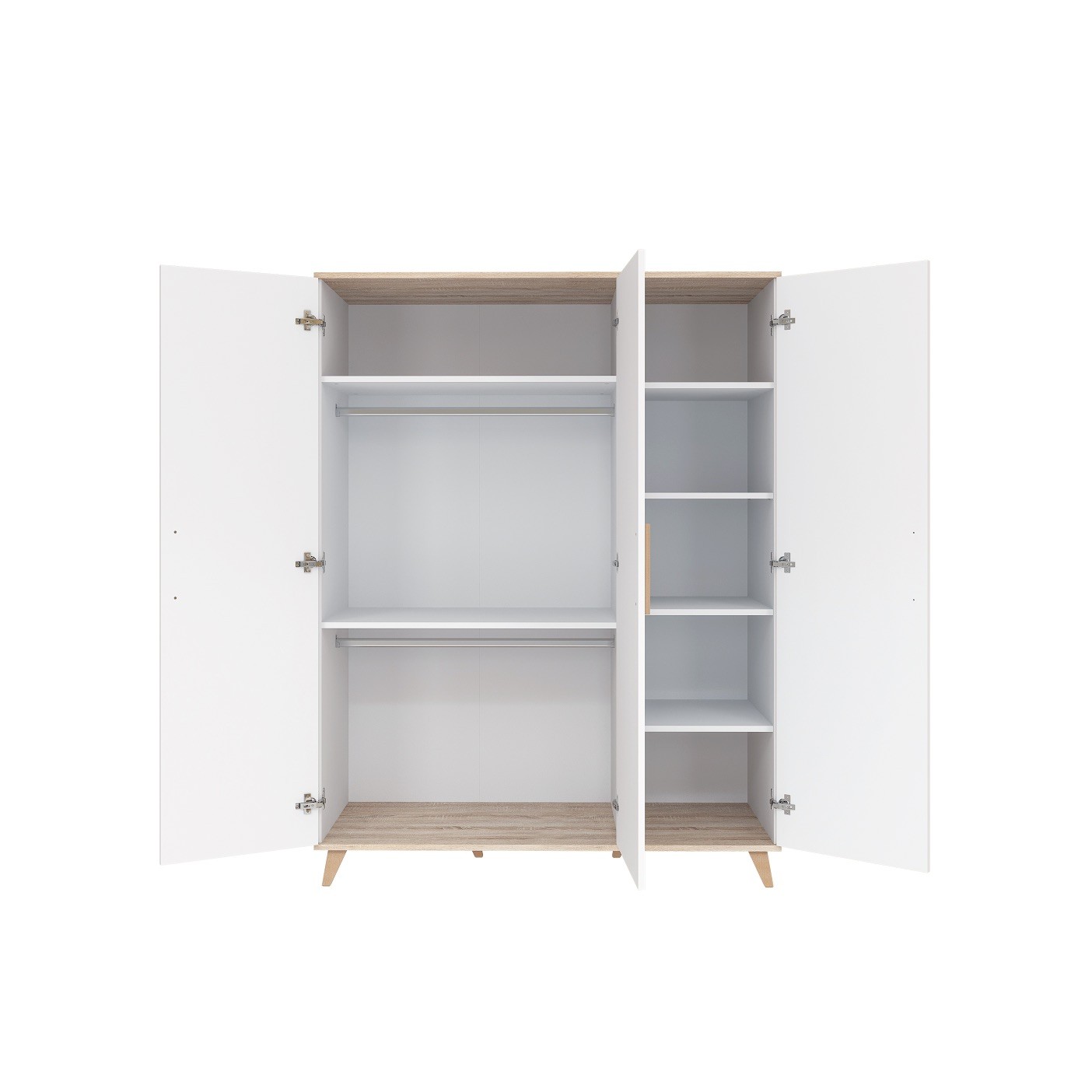 Flip White & Oak riidekapp XL