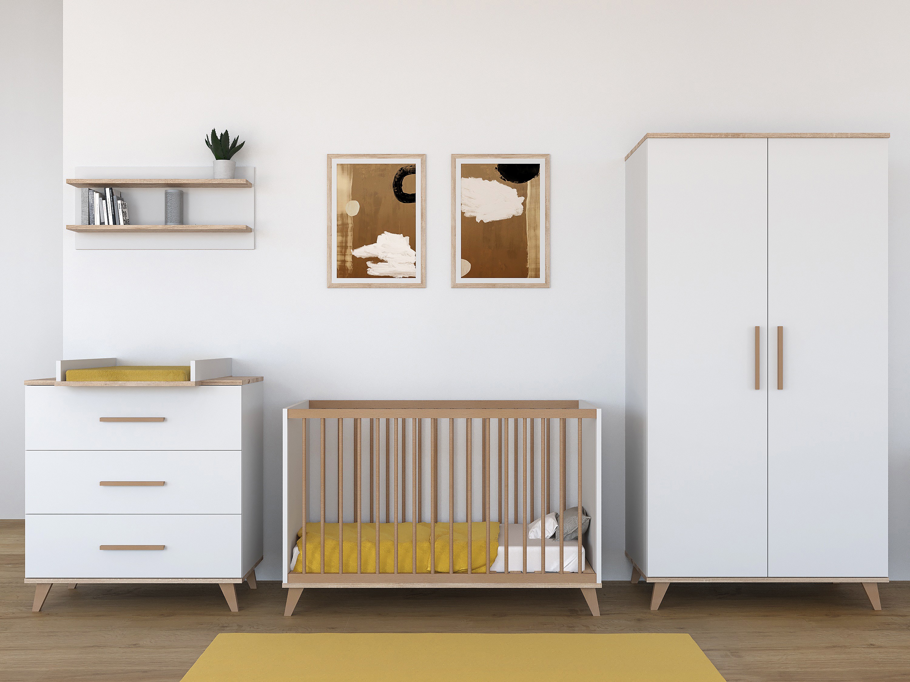 Flip White & Oak kummut + pikendus