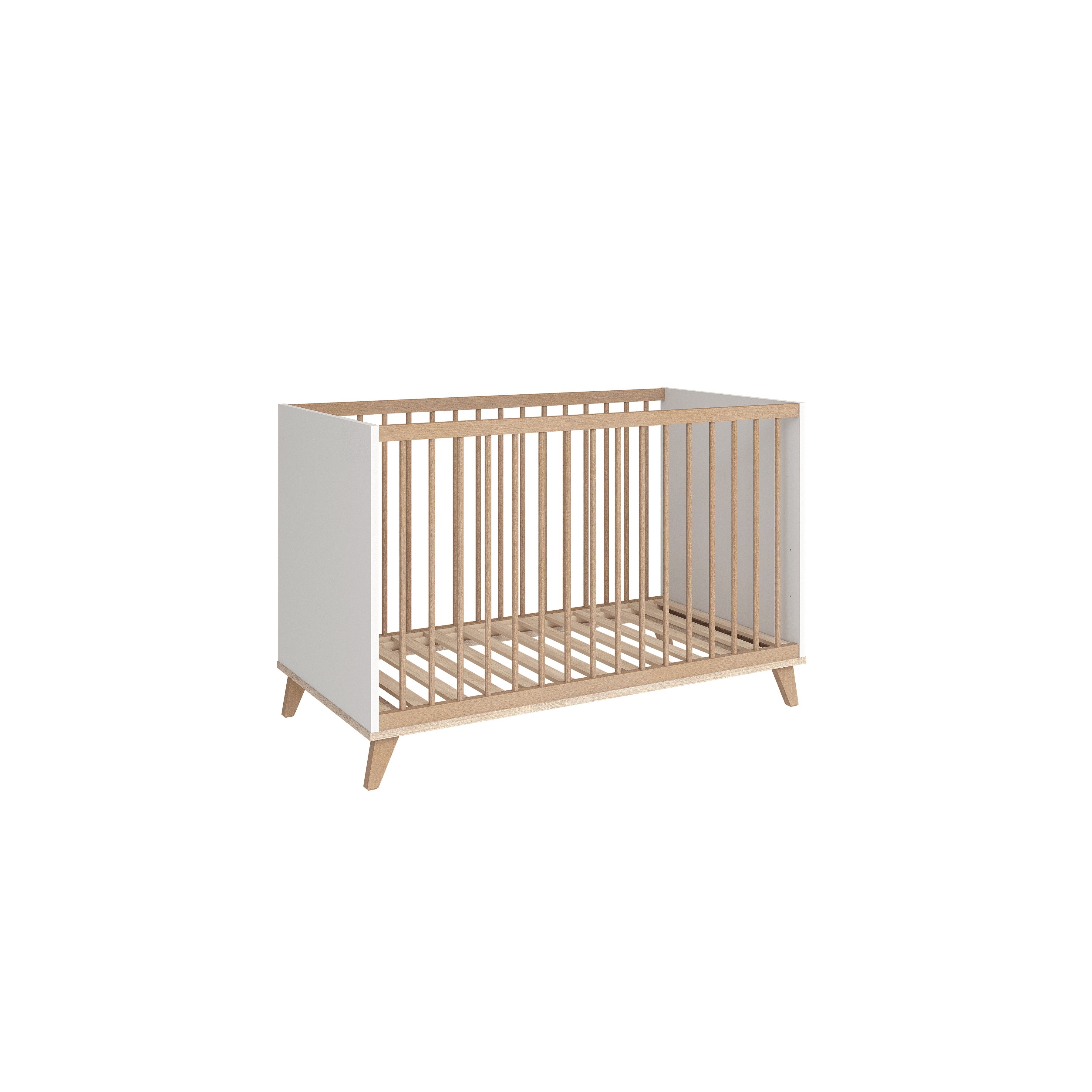 Flip White & Oak voodi 120x60