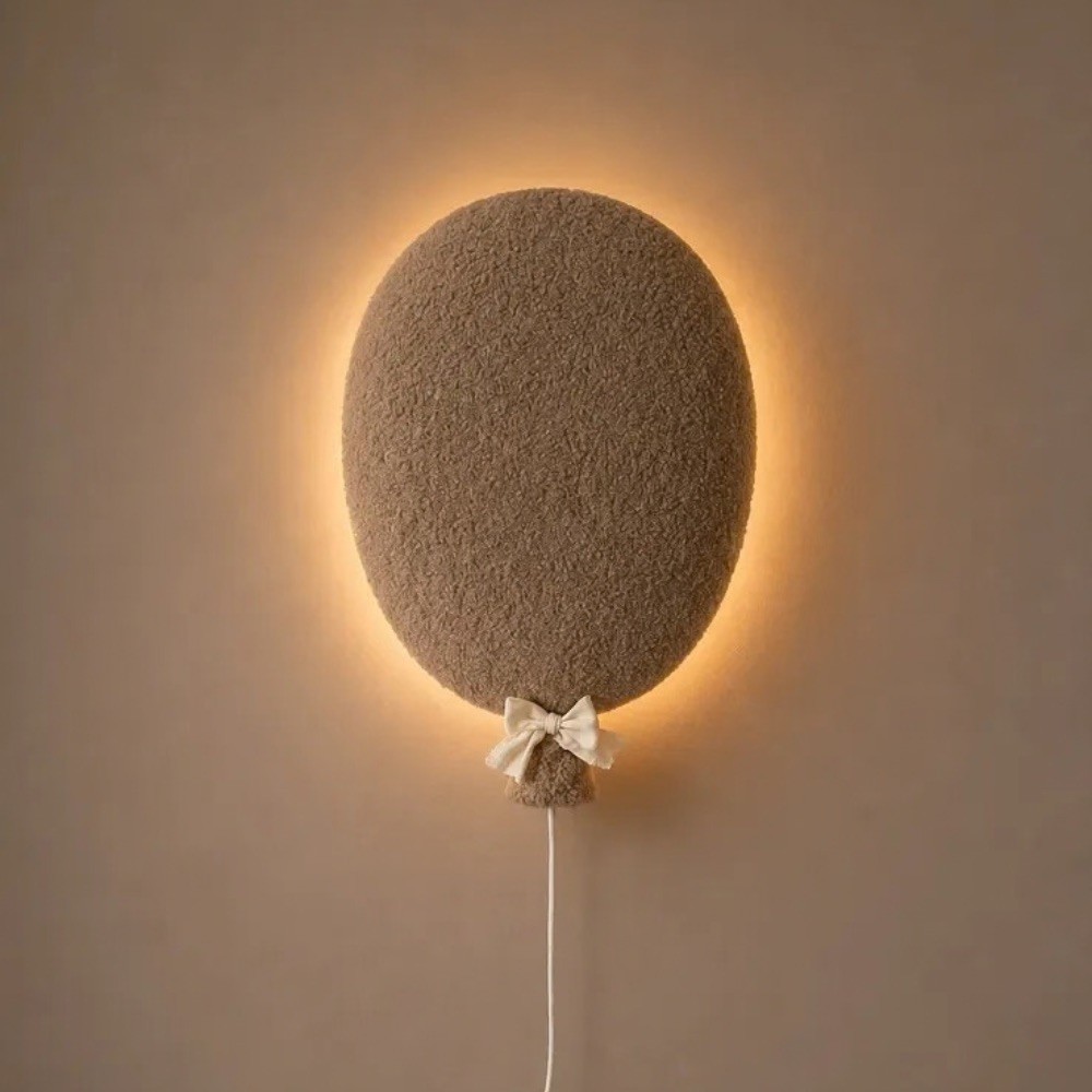 Little Loua seinavalgusti Balloon Brown